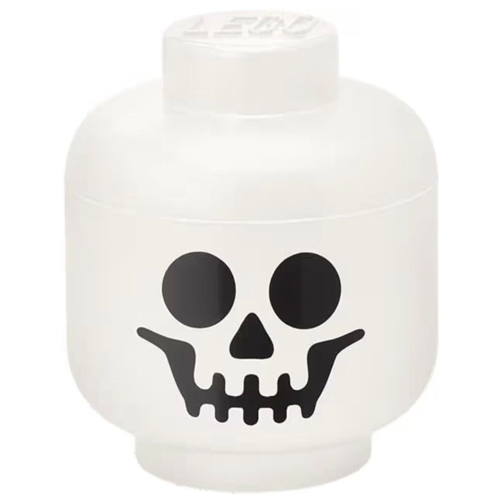 LEGO Storage Heads Stackable Storage Container Sm. Skeleton Holds 250 Bricks - Picture 2 of 4